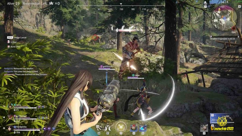 Game Naraka: Bladepoint tập trung vào chiến đấu cận