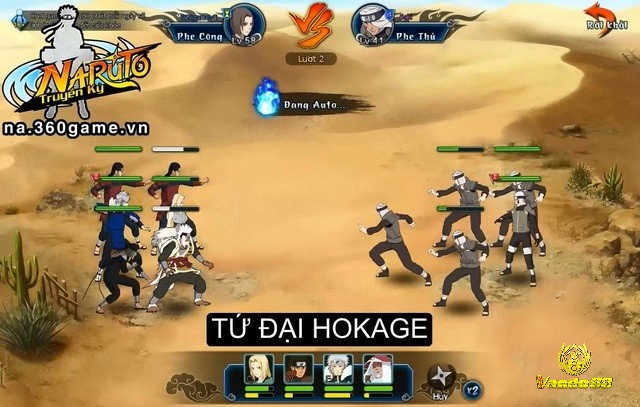 Naruto mobile game – Đấu đội hình, phối hợp kỹ năng chiến thuật