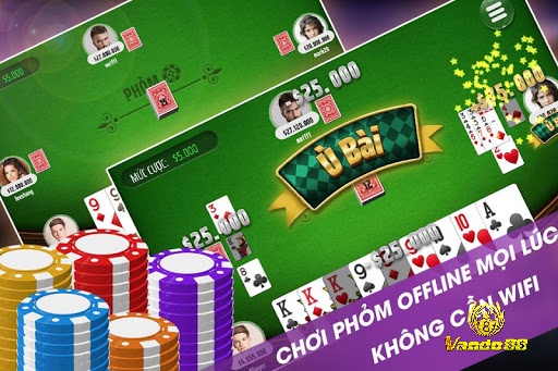 Chơi phỏm miễn phí mọi lúc, mọi nơi mà không cần kết nối internet.