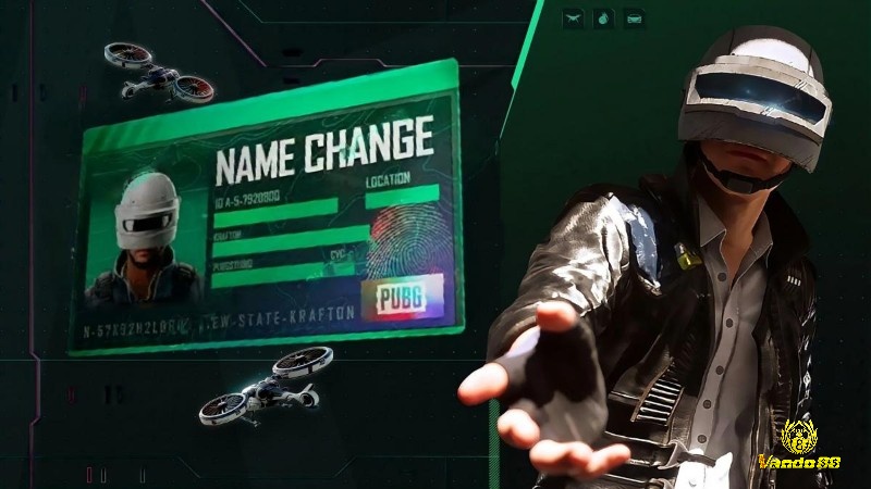 Người chơi đổi tên bằng Thẻ đổi tên trong PUBG Mobile để áp dụng kí tự đặc biệt cho nhân vật.