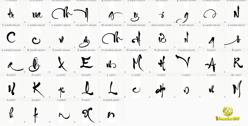 Người chơi sử dụng font chữ thư pháp, chữ nhỏ, hoặc in đậm để làm tên thêm cá tính.