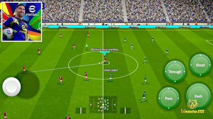 Trận đấu mô phỏng đỉnh cao với kỹ năng và chiến thuật đặc trưng trong eFootball PES Mobile.