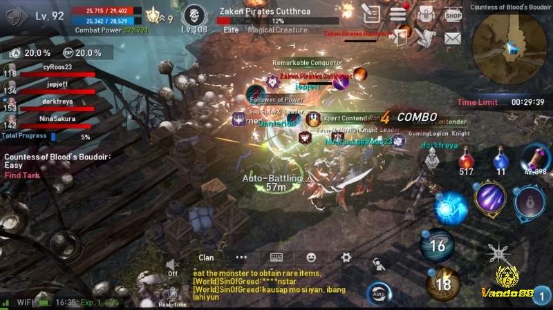 Lineage 2 Revolution giữ vững danh tiếng MMORPG huyền thoại với chiến trường quy mô lớn và cộng đồng bền vững.