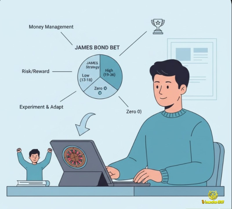 Người chơi sử dụng chiến thuật Roulette James Bond như một công cụ quản lý vốn thông minh để tối ưu hóa chiến thắng