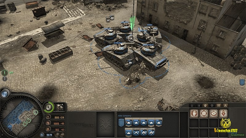 Game Company of Heroes 3 có lối chơi chiến thuật thời gian thực với nhịp độ chậm