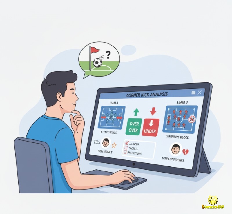 Người phân tích đội hình và tâm lý thi đấu của các đội để dự đoán kèo phạt góc