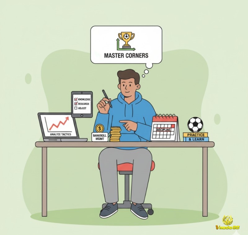 Người chơi phân tích chiến thuật, quản lý vốn và rèn luyện kỷ luật, để làm chủ kèo phạt góc là gì