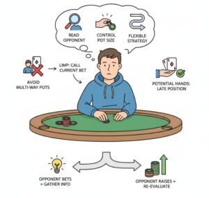 Limp và iso-raise là gì? Chiến thuật xử lý pot trước flop