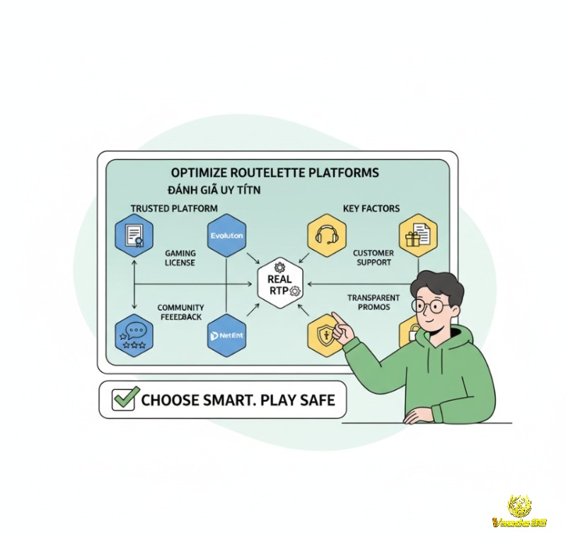 Người chơi Roulette đánh giá uy tín nền tảng qua giấy phép, nhà cung cấp phần mềm, phản hồi cộng đồng để tối ưu RTP thực tế
