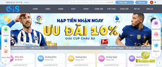 Người dùng kiểm tra kết nối mạng và thiết bị để đảm bảo môi trường an toàn, tối ưu trải nghiệm đăng nhập Gi8