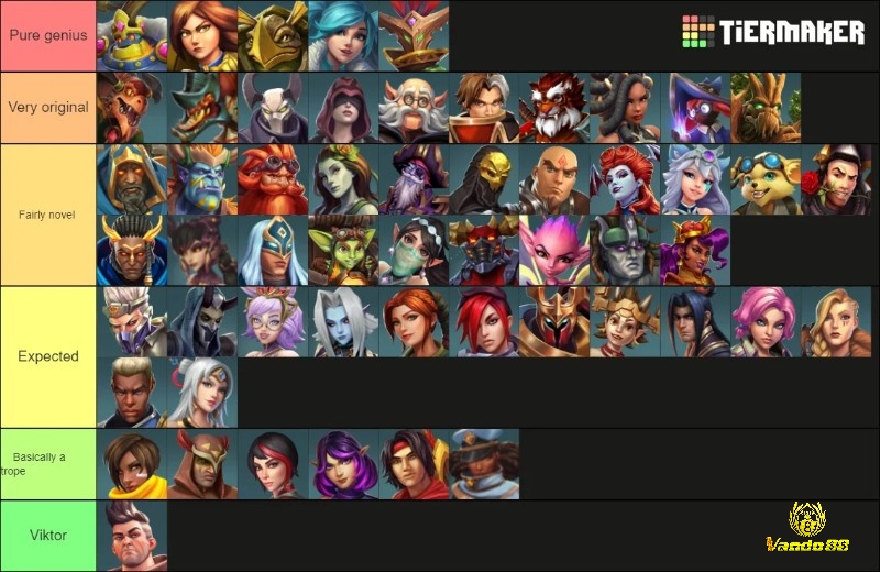 Các tướng trong Paladins với phong cách đa dạng