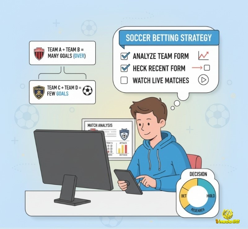 Người chơi cược bóng đá phân tích chuyên sâu phong độ và lịch sử đối đầu của các đội để đưa ra quyết định đặt cược thông minh