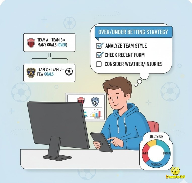 Người chơi cược bóng đá tối ưu kèo Tài Xỉu bằng cách phân tích lối chơi, phong độ và tình hình đội bóng để dự đoán tổng số bàn thắng