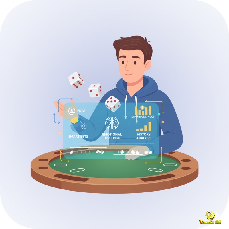Người chơi Tài Xỉu áp dụng chiến thuật quản lý rủi ro và vốn để tạo lợi thế dù kết quả xúc xắc ngẫu nhiên
