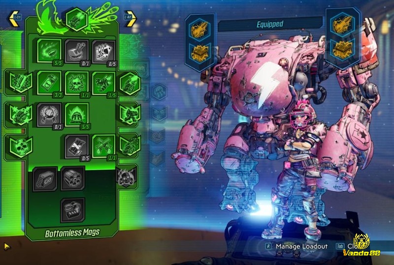 Moze và Iron Bear trong Borderlands 3