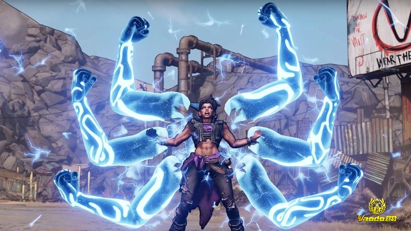Amara sử dụng kỹ năng Siren trong Borderlands 3