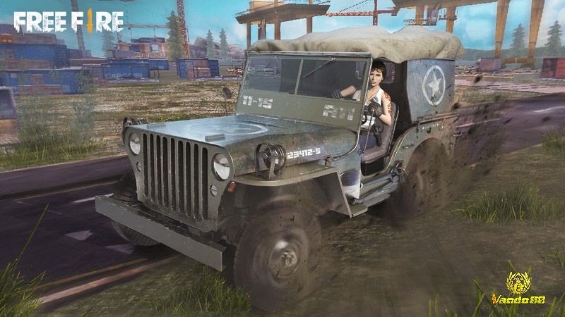 Xe trong Free Fire hỗ trợ xoay bo và di chuyển chiến thuật