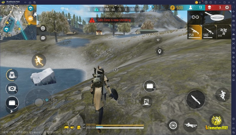 Vị trí cao trong Free Fire giúp mở góc nhìn giao tranh rõ hơn