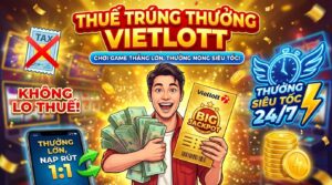 Thuế trúng thưởng Vietlott - Chơi game thắng lớn, thưởng nóng