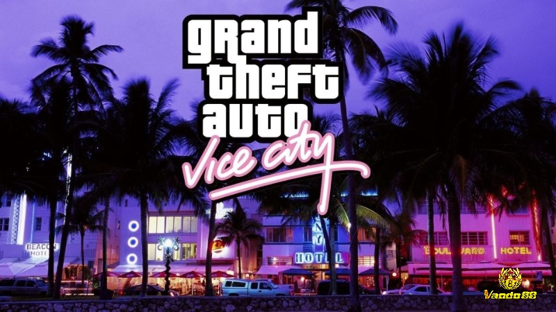 Thành phố Vice City với thế giới mở, xe cộ và không khí đường phố