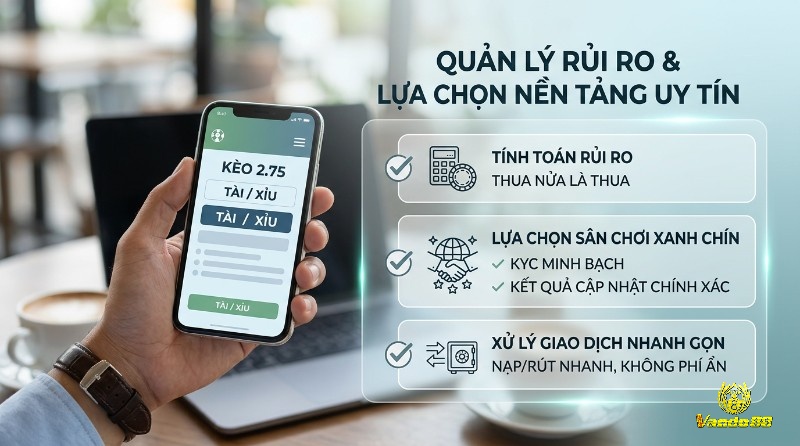 Quản lý rủi ro và chọn nền tảng uy tín: tính toán thua nửa, KYC minh bạch, giao dịch nạp/rút nhanh