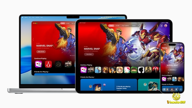 Apple Games tập trung game đã sở hữu và hoạt động chơi trong một giao diện